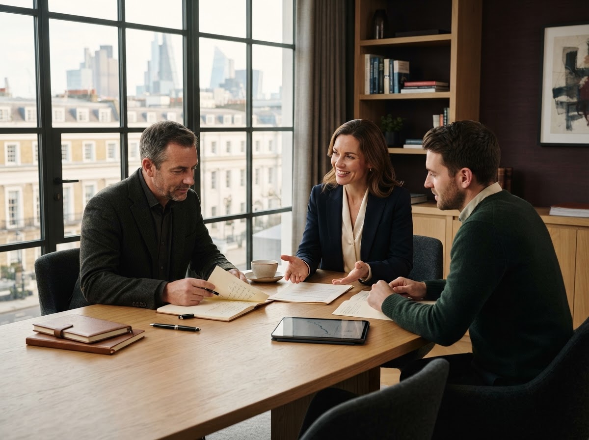 Riggeston Wealth analysts at work in the office